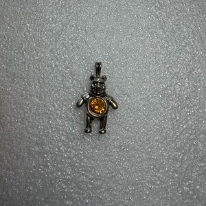 Disney Silver Winnie the Pooh birthstone pendant